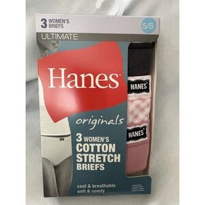 NEW Hanes Ultimate Original 3 Pack Cotton Stretch Hanes BRIEFS Size Small 5